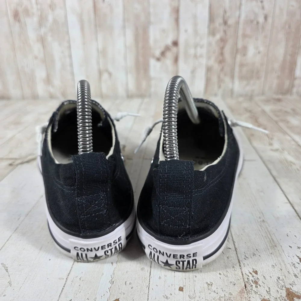 Converse Chuck Taylor All Star Shoreline Black Slip On Sneakers  Womens 7.5